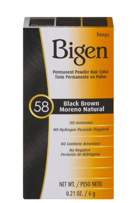 COLOR POWDER #58 - Black Brown- 0.21oz.