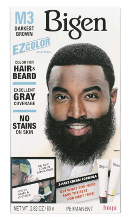 EZ COLOR FOR MEN #M3 -Darkest Brown- 2.82oz.