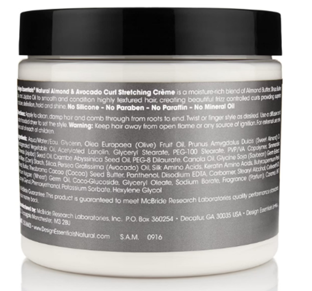 Natural Almond and Avocado Curl Defining creme 16oz.