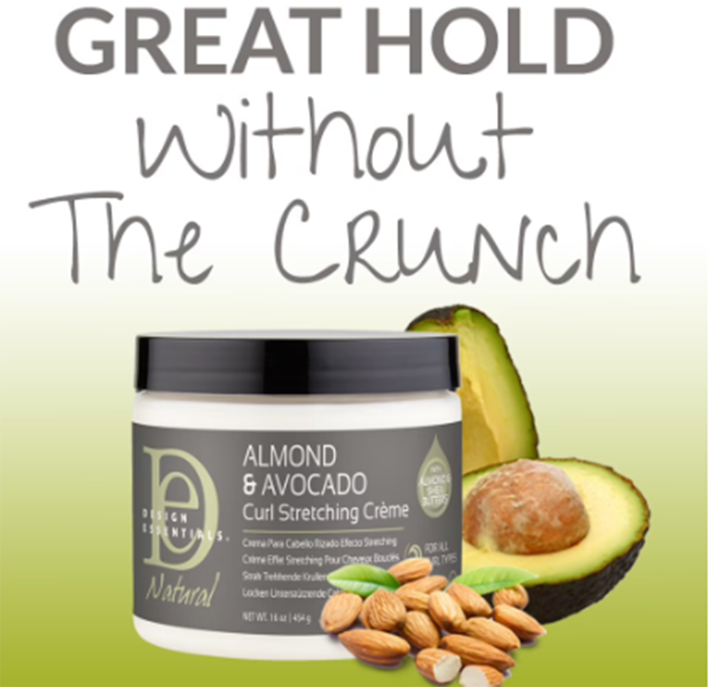 Natural Almond and Avocado Curl Stretch creme 16oz.