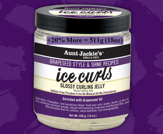 Grapeseed Ice curls Glossy Curling Jelly 18oz.