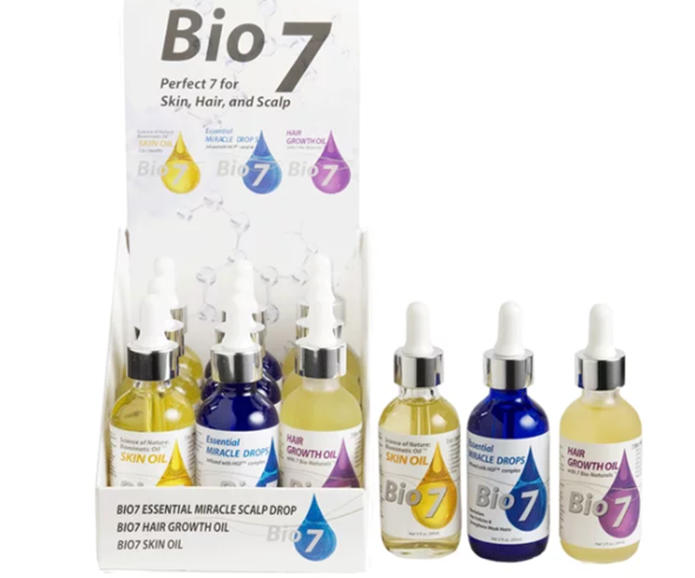 Bio 7 Biotin Essential Miracle Drops for Hair  2oz.