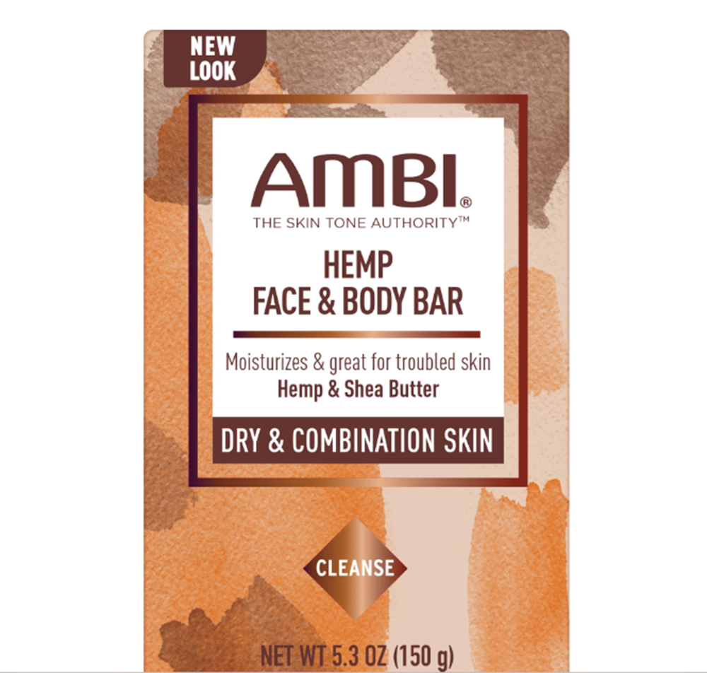 AMBI GOAT MILK FACE & BODY BAR 5.3OZ. AMBI HEMP FACE & BODY BAR 5.3OZ