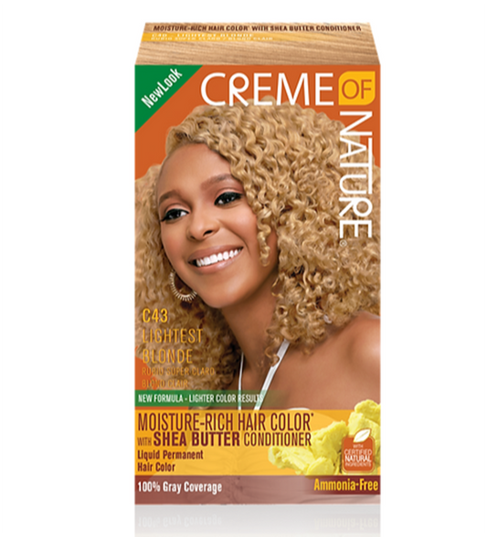 CREME OF NATURE C43 LIGHTEST BLONDE,Rich Brown and Spiced Red.