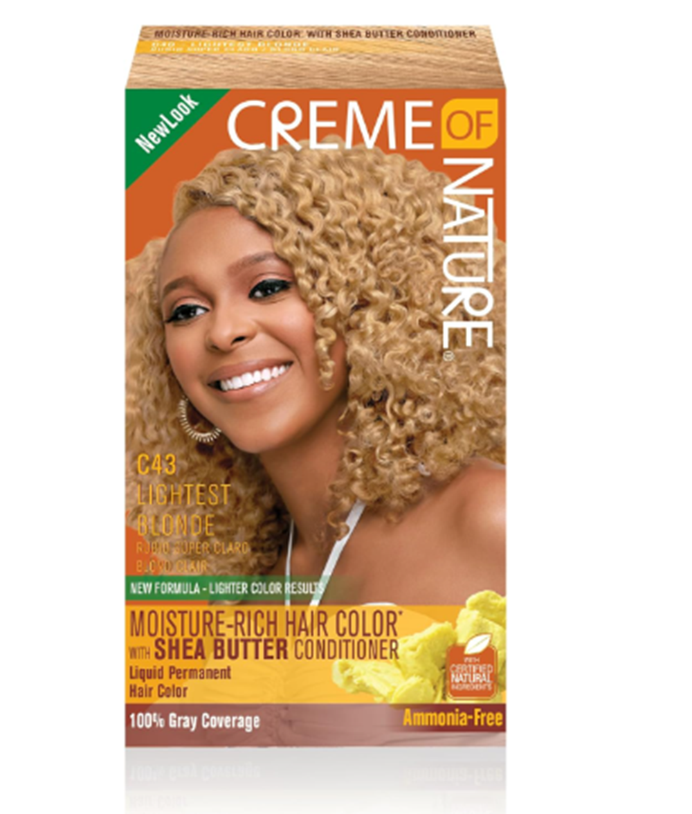 CREME OF NATURE C43 LIGHTEST BLONDE,Rich Brown and Spiced Red.