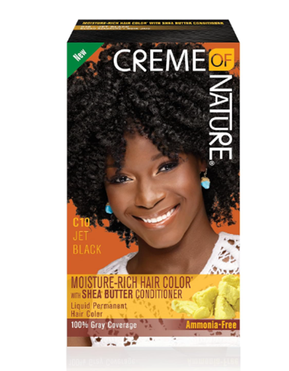 Creme of Nature Moisture Rich Permanent Hair Color C11 Natural Black, C10 Jet Black and Honey Blond C41 1 Ea