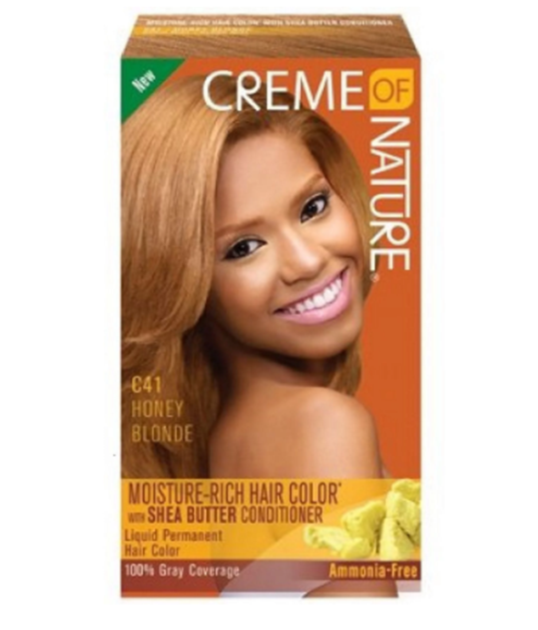 Creme of Nature Moisture Rich Permanent Hair Color C11 Natural Black, C10 Jet Black and Honey Blond C41 1 Ea