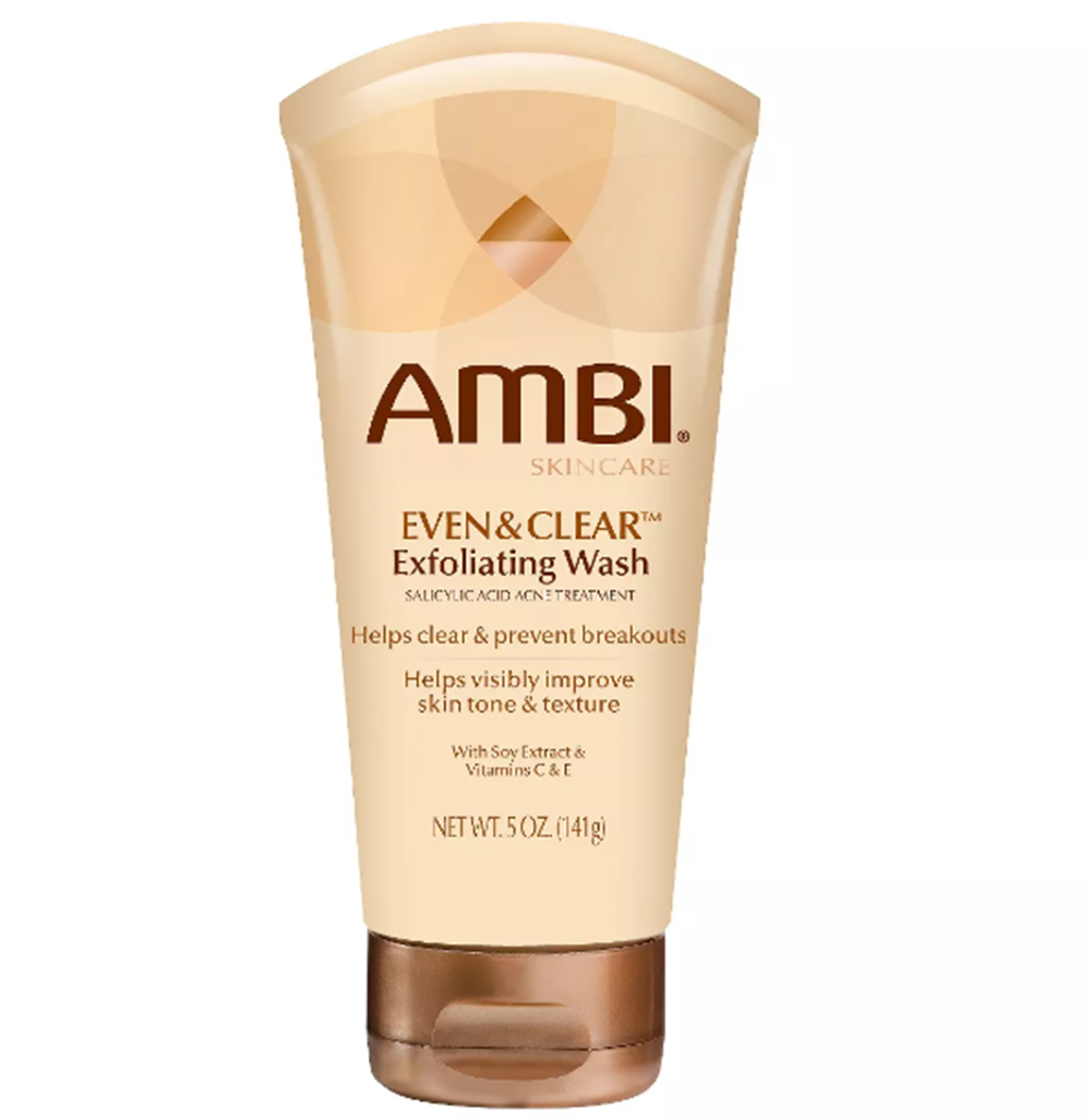 AMBI Even & Clear Purifying Charcoal Black Soap Facial Cleanser - 3.5 fl oz